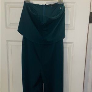 Lulu's Green Jumpsuit Wide-Leg Design